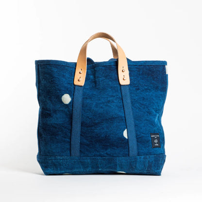 Small East West Tote- Indigo Moon