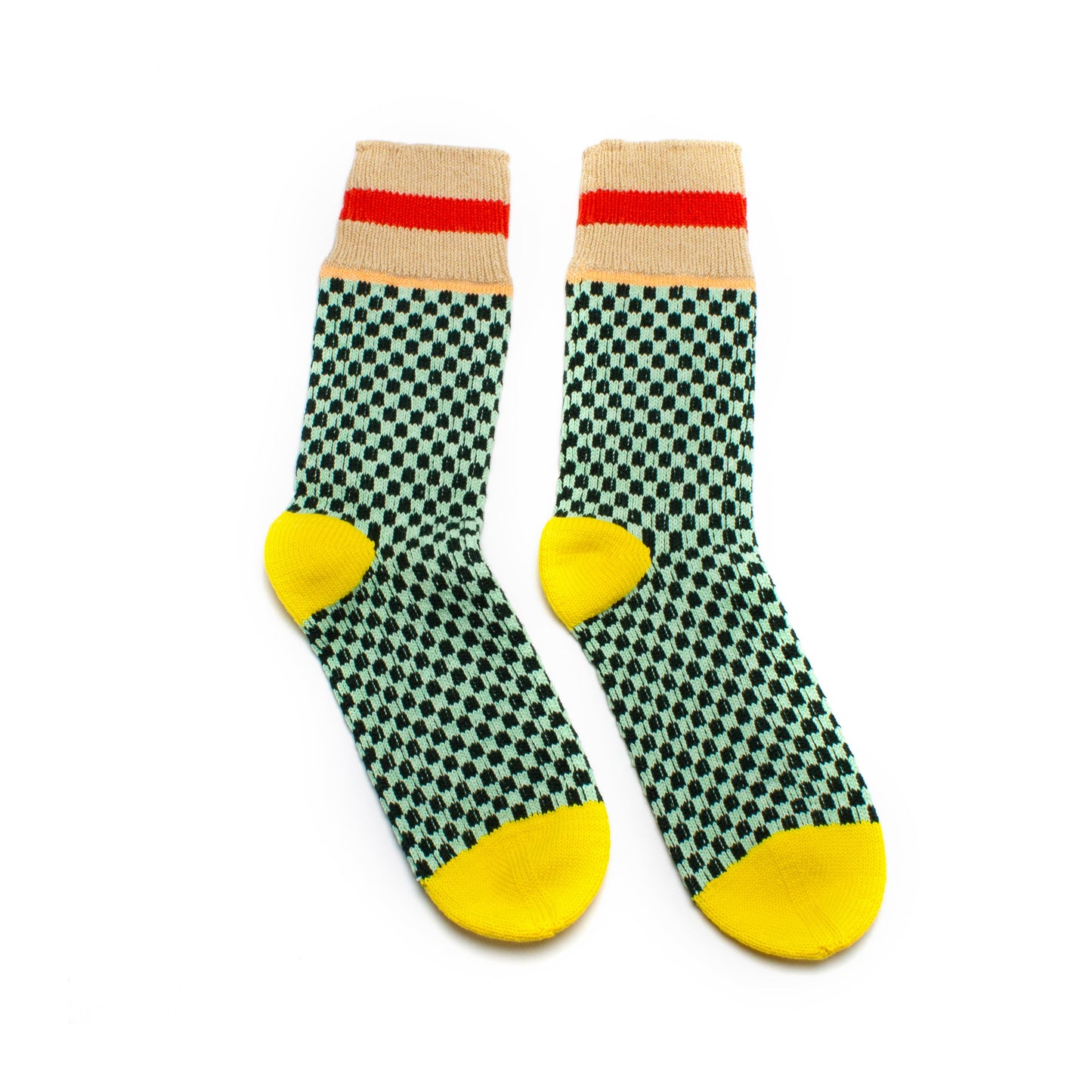 Ocean Glass Check Socks